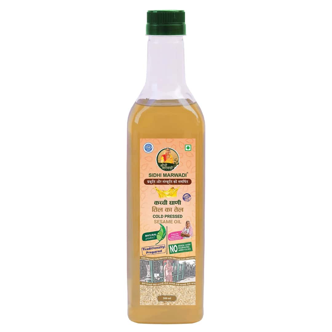 Sidhi Marwadi cold pressed sesame oil 500ml front pack